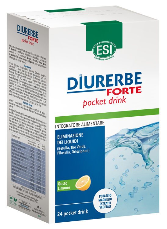 ESI DIURERBE FORTE POCKET DRINK LIMONE 24 X 20 ML - pharmaonline24.it