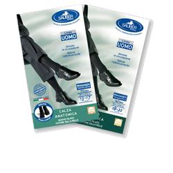 CALZA UOMO COTONE 140 DENARI GRANDE NERO - pharmaonline24.it