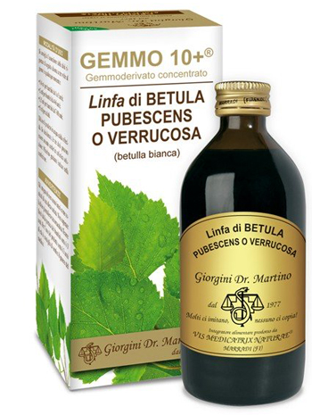 GEMMO 10+ BETULLA B LINFA 200 ML LIQUIDO ANALCOLICO - pharmaonline24.it