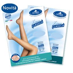 SAUBER CALZA AUTOREGGENTE 140 DENARI MAGLIA MICRORETE NERO 5 LINEA CLASSICA - pharmaonline24.it