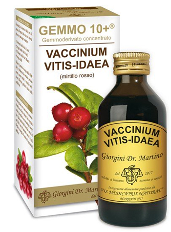 GEMMO 10+ MIRTILLO ROSSO LIQUIDO ANALCOLICO 100 ML - pharmaonline24.it
