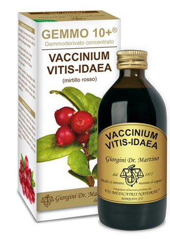 GEMMO 10+ MIRTILLO ROSSO LIQUIDO ANALCOLICO 200 ML - pharmaonline24.it