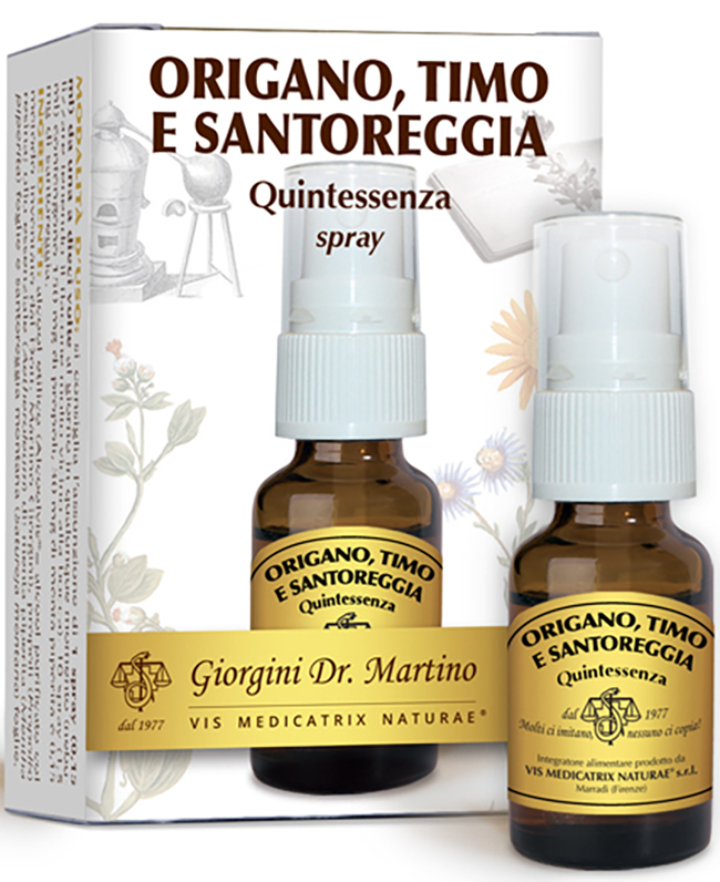 ORIGANO TIMO SANTOREGGIA QUINTESSENZA SPRAY 15 ML - pharmaonline24.it