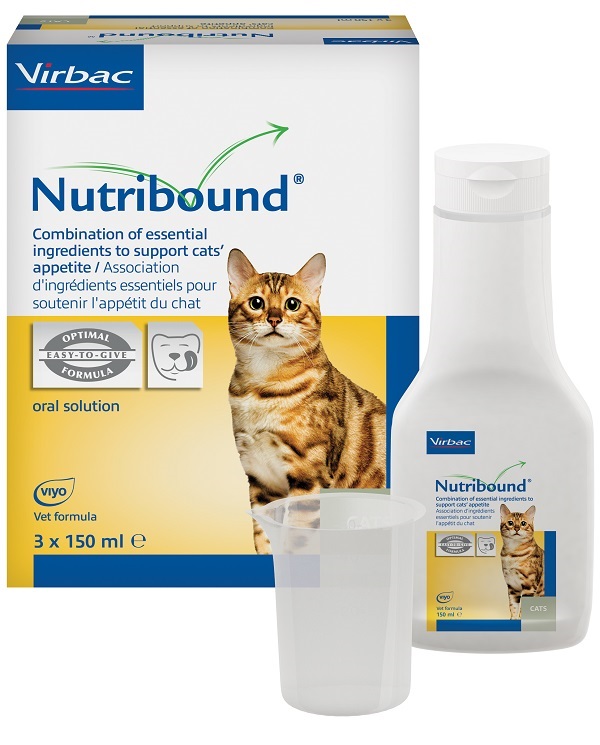 NUTRIBOUND SOLUZIONE ORALE APPETIBILE PER GATTO 3 FLACONI DA 150 ML - pharmaonline24.it