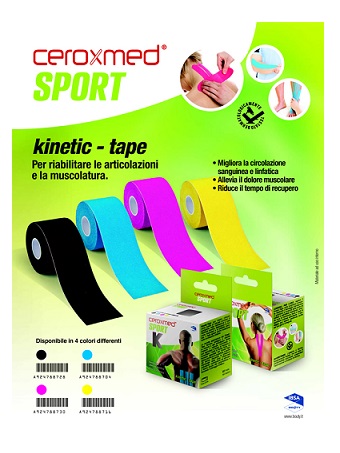 CEROXMED SPORT KINETIC TAPE BLU 1 PEZZO - pharmaonline24.it