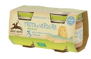 OMOGENEIZZATO TROTA E VERDURE BABY FOOD BIO 2 X 80 G - pharmaonline24.it