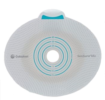 PLACCA PER UROSTOMIA COLOSTOMIA ILEOSTOMIA SENSURA MIO CLICK SISTEMA A DUE PEZZI FLANGIA 70 MM FORO RITAGLIABILE 10-65 MM 5 PEZZI - pharmaonline24.it