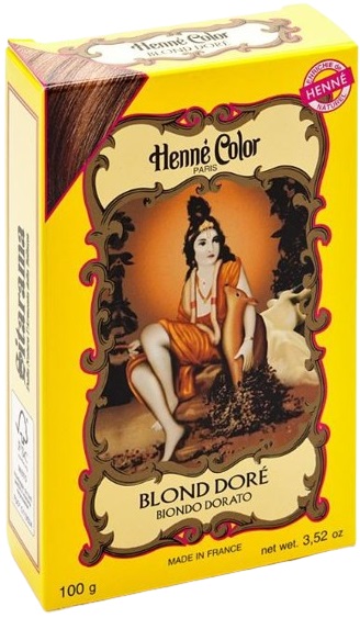 POLVERE HENNE BIONDO DORATO HENNE COLOR POLVERE VEGETALE COLORANTE RIFLESSANTE 100 G - pharmaonline24.it