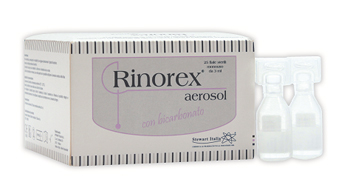 FIALA PER AEROSOL RINOREX BICARBONATO 25 FIALE 3 ML - pharmaonline24.it