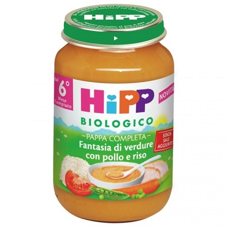 HIPP BIO PAPPA PRONTA FANTAS VERD POLLO RISO 190 G - pharmaonline24.it