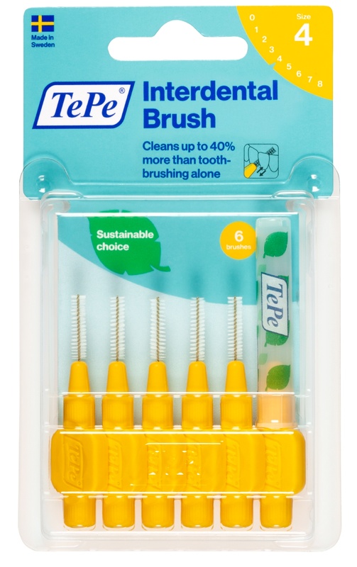 TEPE SCOVOLINO GIALLO 0,7 MM 6 PEZZI - pharmaonline24.it