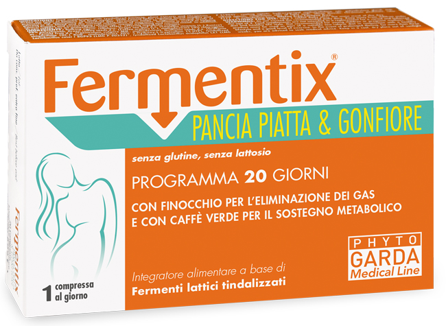 FERMENTIX PANCIA PIATTA E GONFIORE 20 COMPRESSE - pharmaonline24.it