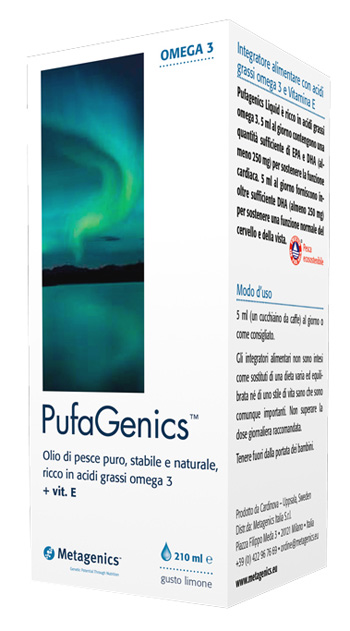 PUFAGENICS LIQUID LIMONE 210 ML - pharmaonline24.it
