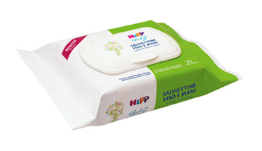 HIPP SALVIETTINE VISO&MANI 1X20 PEZZI - pharmaonline24.it