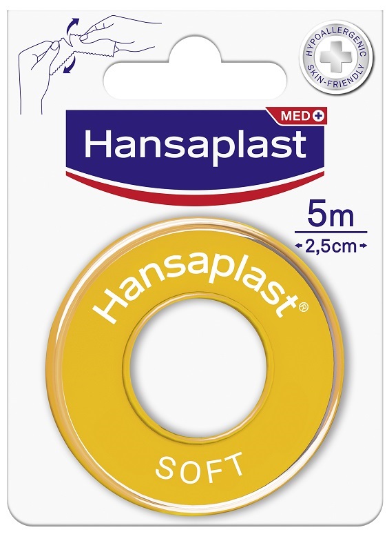 CEROTTO MEDICATO IN ROCCHETTO HANSAPLAST SOFT M5X2,5CM - pharmaonline24.it