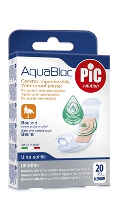 CEROTTO PIC AQUABLOC 19X72MM ANTIBATTERICO 20 PEZZI - pharmaonline24.it