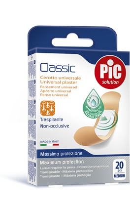 CEROTTO PIC CLASSIC 19X72 MM ANTIBATTERICO 20 PEZZI - pharmaonline24.it