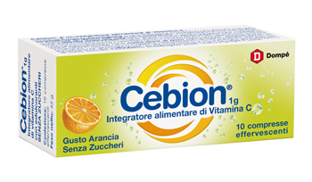 CEBION EFFERVESCENTE VIT C SENZA ZUCCHERO 10 COMPRESSE - pharmaonline24.it