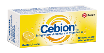 CEBION EFFERVESCENTE VITAMINA C LIMONE 10 COMPRESSE - pharmaonline24.it