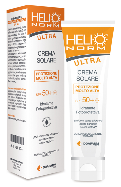 HELIO NORM ULTRA CREMA SOLARE SPF 50+ 100 ML - pharmaonline24.it