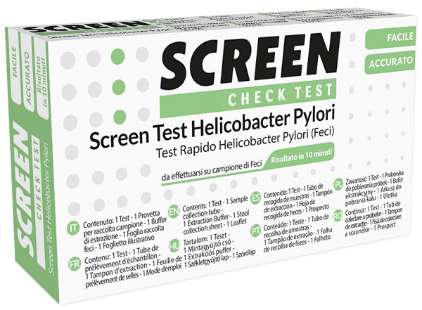 SCREEN TEST RAPIDO ANTIGENI HELICOBACTER PYLORI FECI UMANE - pharmaonline24.it