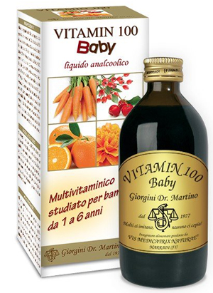 VITAMIN 100 BABY LIQUIDO ANALCOLICO 200 ML - pharmaonline24.it