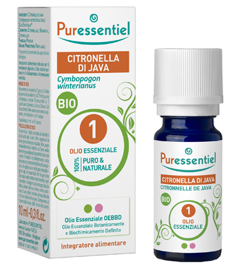 PURESSENTIEL CITRONELLA JAVA OLIO ESSENZIALE BIO 10 ML - pharmaonline24.it
