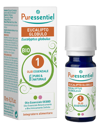 PURESSENTIEL EUCALIPTO GLOBULO OLIO ESSENZIALE BIO 10 ML - pharmaonline24.it