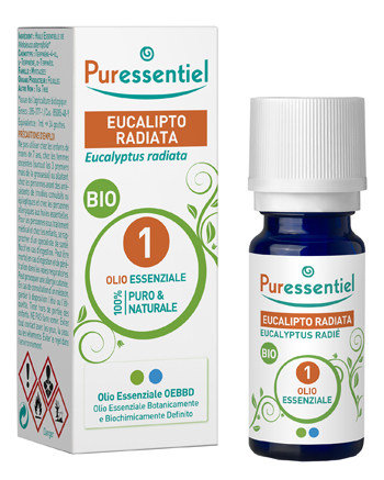 PURESSENTIEL EUCALIPTO RADIATA OLIO ESSENZIALE BIO 10 ML - pharmaonline24.it