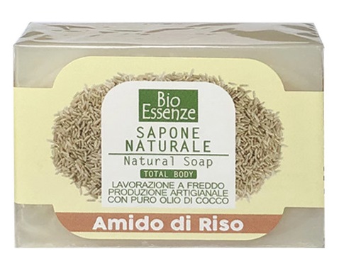 BIO ESSENZE SAPONE NATURALE AMIDO DI RISO 100 G - pharmaonline24.it