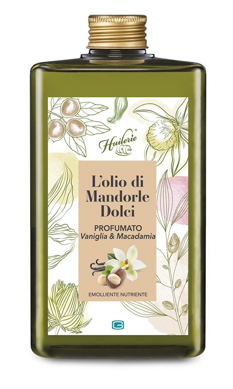 HUILERIE L'OLIO DI MANDORLE DOLCI PROFUMATO VANIGLIA & MACADAMIA 300 ML - pharmaonline24.it