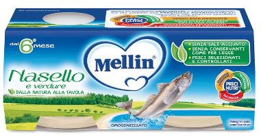 MELLIN OMOGENEIZZATO NASELLO 2 X 80 G - pharmaonline24.it
