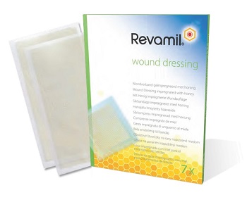 REVAMIL GARZE IMBEVUTE DI MIELE 10X10 CM 10 PEZZI - pharmaonline24.it