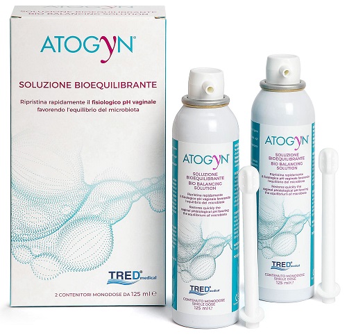 ATOGYN DISPOSITIVO IGIENE VAGINALE E RIPRISTINO PH FISIOLOGICO BAG ON VALVE 2 PEZZI DA 125ML - pharmaonline24.it