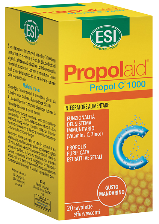 ESI PROPOLAID C 1000 20 TAVOLETTE EFFERVESCENTI - pharmaonline24.it