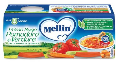 MELLIN PRIMO SUGO POMODORO E VERDURE 2 VASETTI DA 80 G - pharmaonline24.it