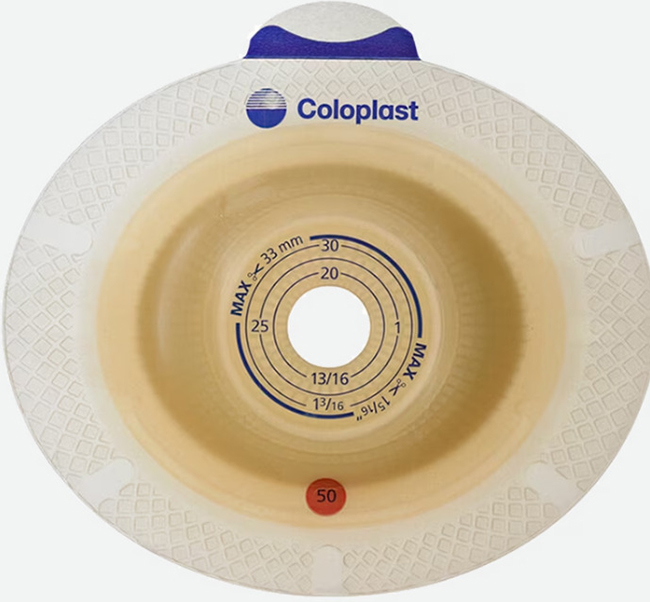 PLACCA PER UROSTOMIA SISTEMA A 2 PEZZI SENSURA XPRO CONVEX LIGHT FORO RITAGLIABILE 15-23MM FLANGIA 40MM 5 PEZZI - pharmaonline24.it