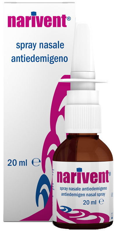 SPRAY NASALE ANTIEDEMIGENO NARIVENT FLACONE 20 ML - pharmaonline24.it