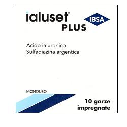 GARZA IMPREGNATA IALUSET FERITE E USTIONI NON INFETTE 10X10 CM 10 PEZZI - pharmaonline24.it