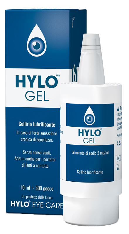 HYLO-GEL COLLIRIO LUBRIFICANTE ACIDO IALURONICO 0,2% 10 ML - pharmaonline24.it