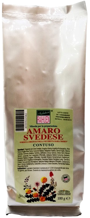 RAIHUEN ERBE SVEDESI CONTUSO PREPARATO PER AMARO SVEDESE 100 G - pharmaonline24.it