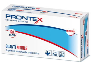 PRONTEX GUANTO IN NITRILE SENZA POLVERE PICCOLO 6/7 100 PEZZI - pharmaonline24.it