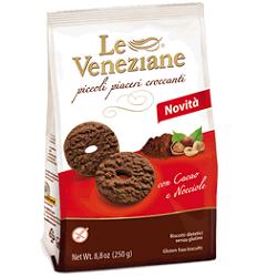 LE VENEZIANE BISCOTTI CACAO/NOCCIOLA 250 G - pharmaonline24.it