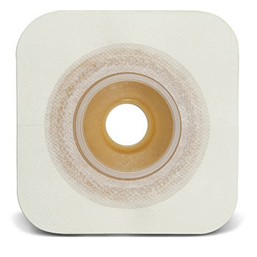 PLACCA CONVESSA NATURA+ PRETAGLIATA 19 MM FLANGIA 45 MM DURAHESIVE E CEROTTO MICROPOROSO 5 PEZZI - pharmaonline24.it