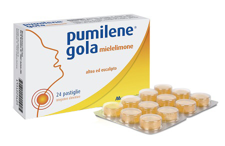 PUMILENE GOLA MIELE LIMONE 24 PASTIGLIE - pharmaonline24.it
