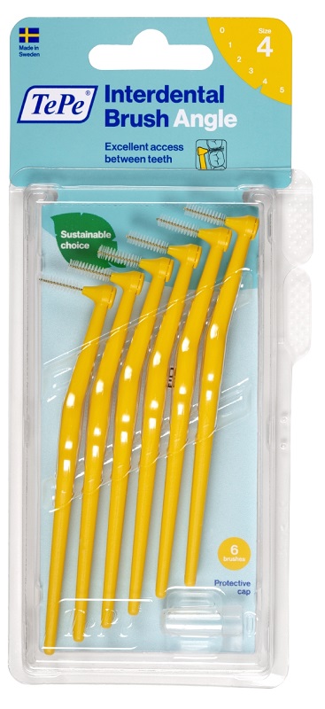 TEPE ANGLE SCOVOLINO GIALLO 0,7MM 6 PEZZI - pharmaonline24.it
