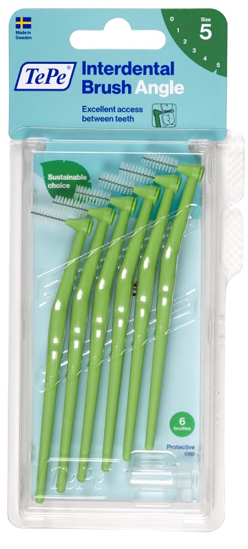 TEPE ANGLE SCOVOLINO VERDE 0,8MM 6 PEZZI - pharmaonline24.it
