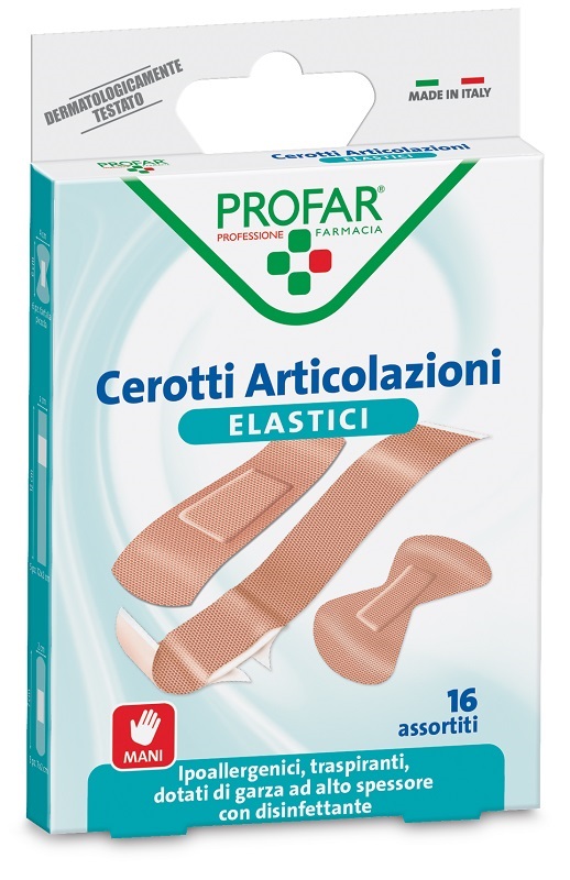CEROTTO ARTICOLAZIONI ELASTICO PROFAR 16 PEZZI - pharmaonline24.it
