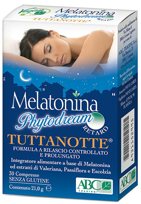 MELATONINA PHYTODREAM TUTTANOTTE RETARD 30 COMPRESSE - pharmaonline24.it