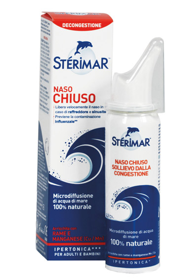 STERIMAR IPERTONICO NASO CHIUSO RAME E MANGANESE SPRAY 50 ML - pharmaonline24.it